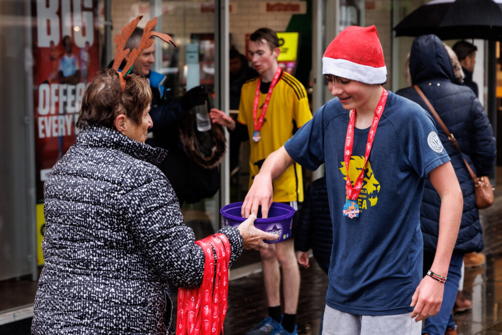 Rennie Grove Peace Hospice's annual Rudolph Run through St Albans. Photo: Neil Marshment