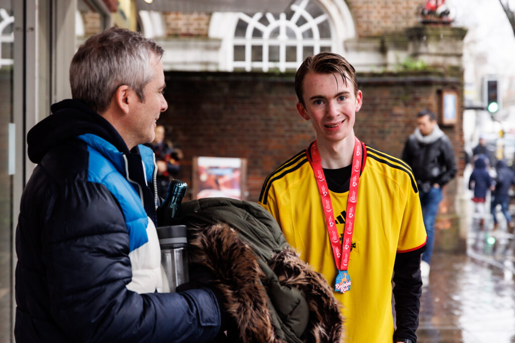Rennie Grove Peace Hospice's annual Rudolph Run through St Albans. Photo: Neil Marshment