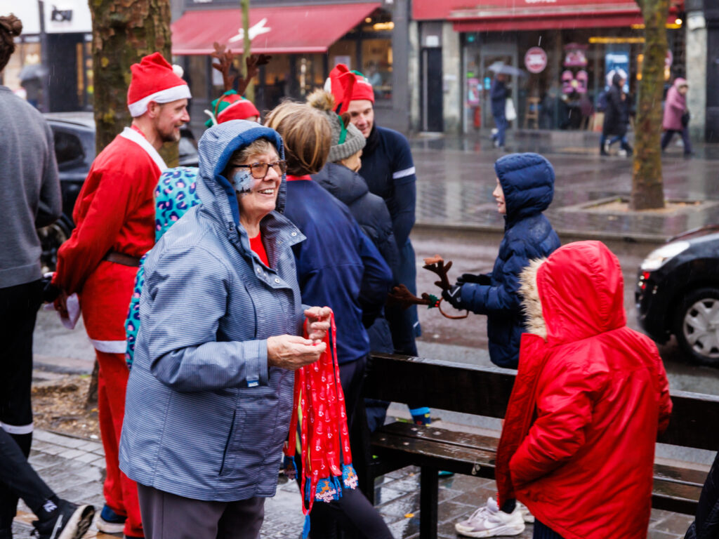 Rennie Grove Peace Hospice's annual Rudolph Run through St Albans. Photo: Neil Marshment