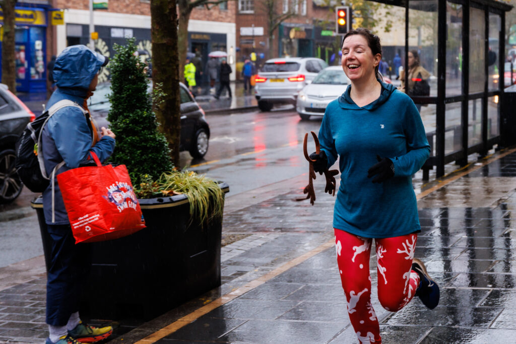 Rennie Grove Peace Hospice's annual Rudolph Run through St Albans. Photo: Neil Marshment