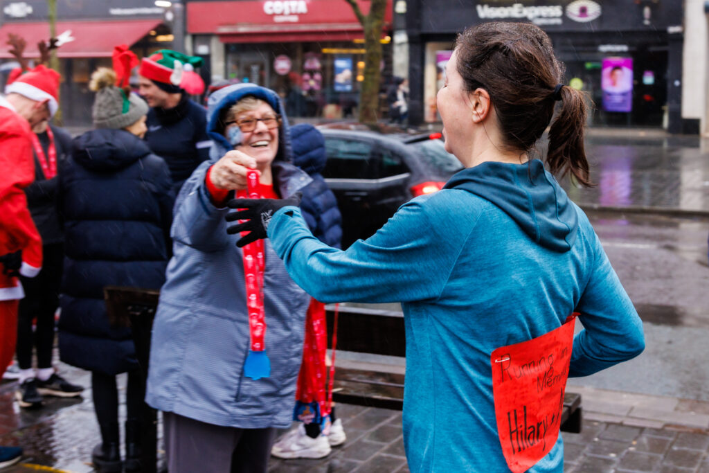 Rennie Grove Peace Hospice's annual Rudolph Run through St Albans. Photo: Neil Marshment
