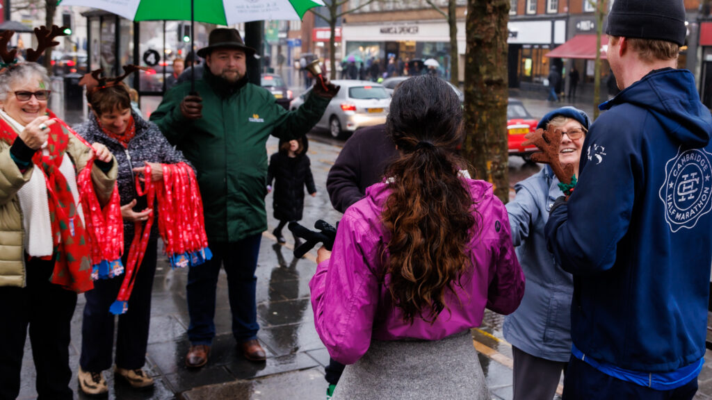 Rennie Grove Peace Hospice's annual Rudolph Run through St Albans. Photo: Neil Marshment