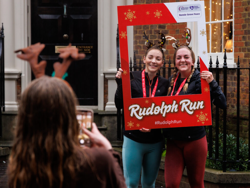 Rennie Grove Peace Hospice's annual Rudolph Run through St Albans. Photo: Neil Marshment