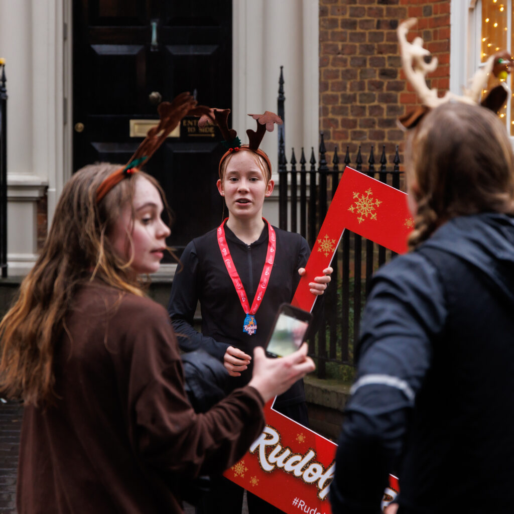 Rennie Grove Peace Hospice's annual Rudolph Run through St Albans. Photo: Neil Marshment