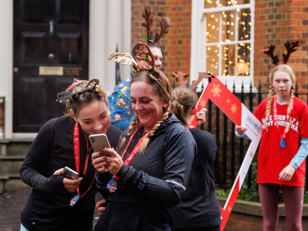 Rennie Grove Peace Hospice's annual Rudolph Run through St Albans. Photo: Neil Marshment
