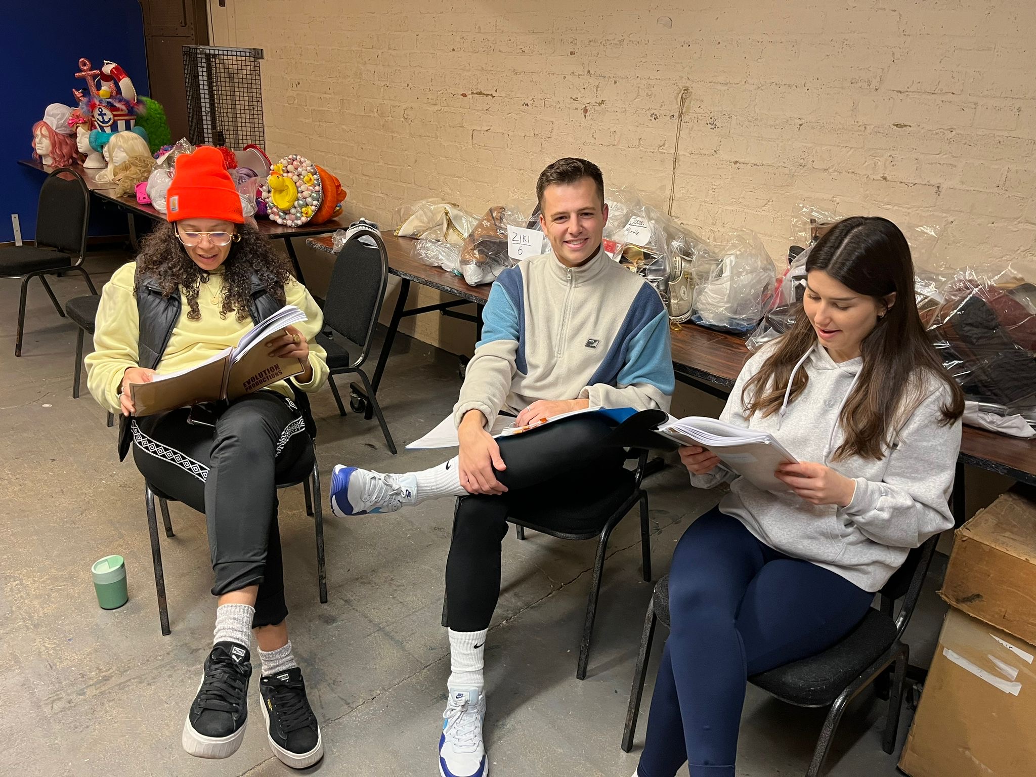 Panto rehearsals at the Alban Arena.