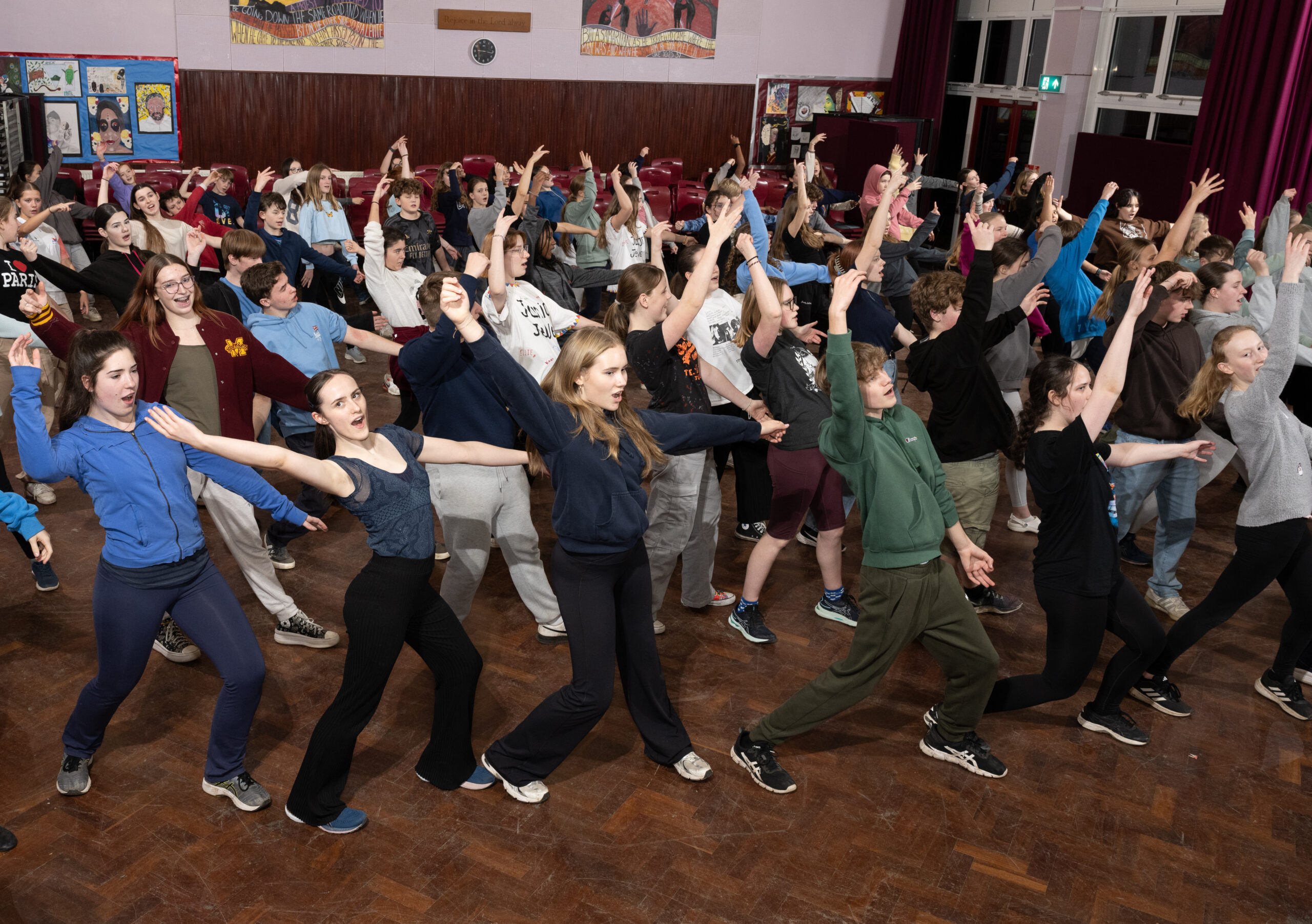 St Albans Gang Show rehearsals.