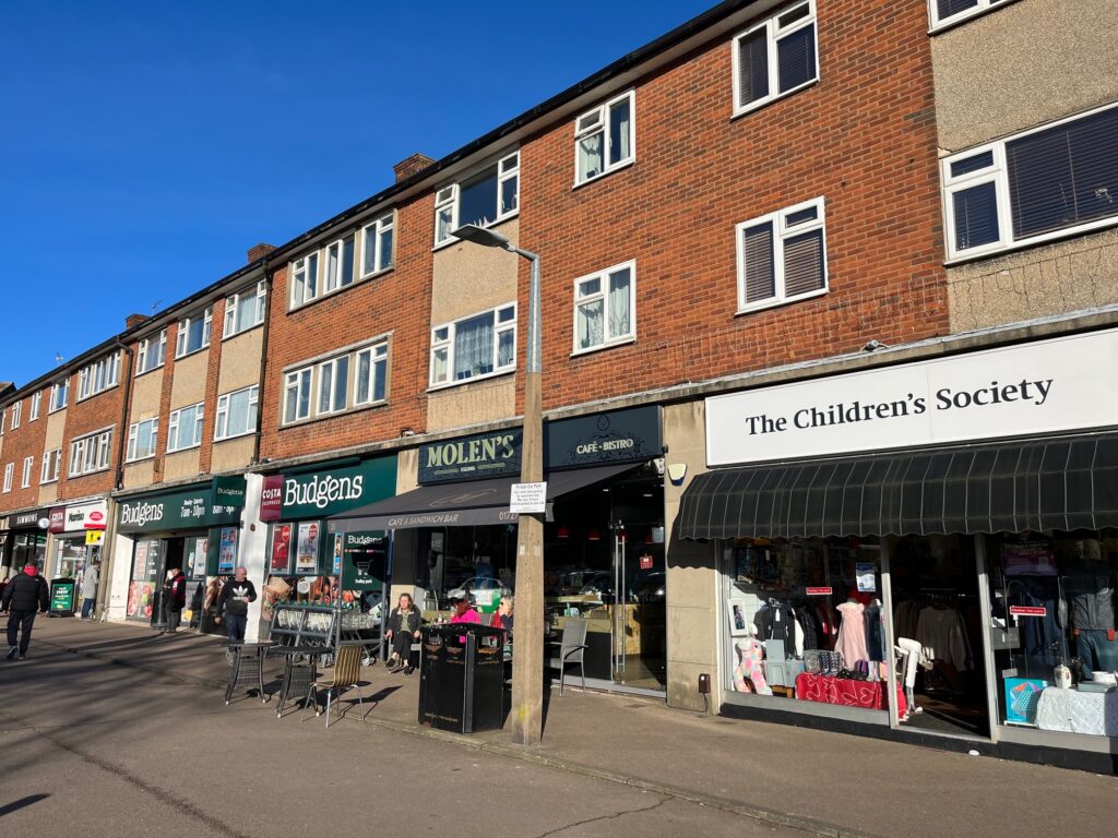 The Quadrant shopping centre in Marshalswick.