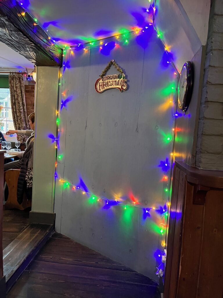 The closed-off section at the Crooked Billet.