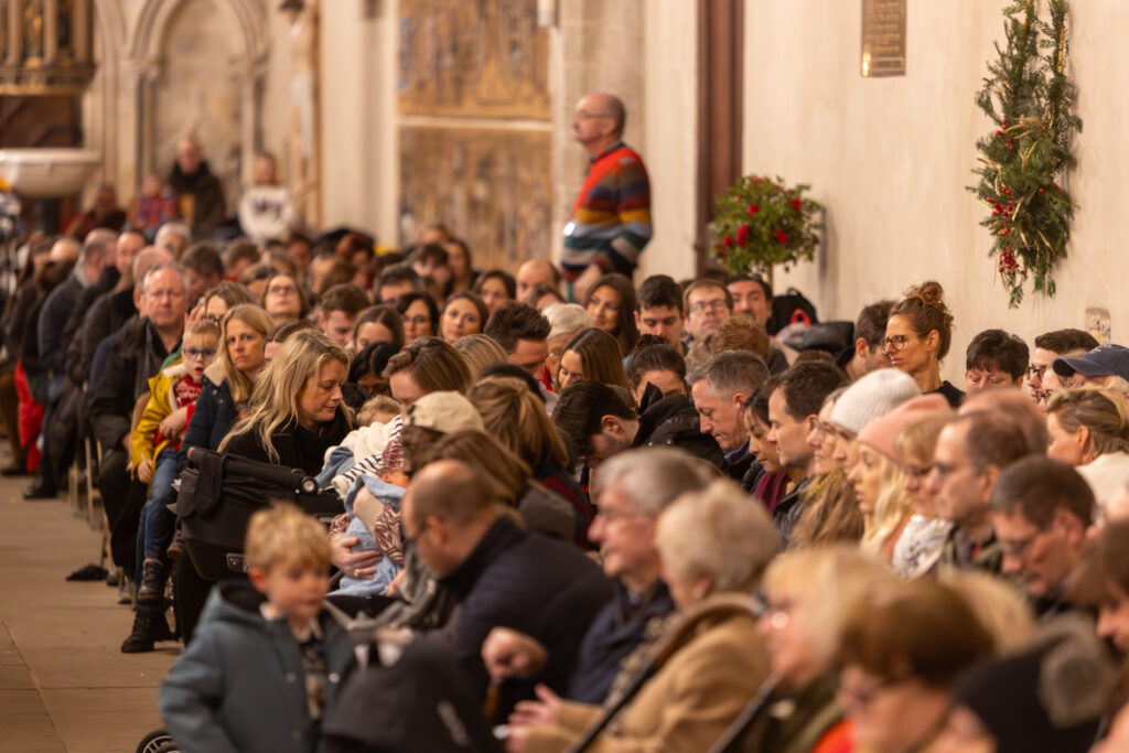 Carols on the Hour at St Albans Cathedral. Photo: Toby Shepheard.