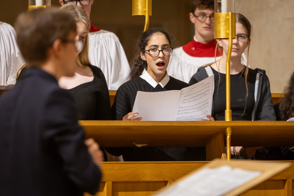 Carols on the Hour at St Albans Cathedral. Photo: Toby Shepheard.