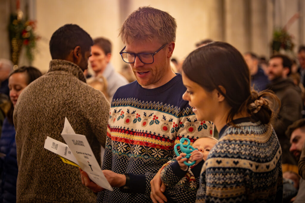Carols on the Hour at St Albans Cathedral. Photo: Toby Shepheard.
