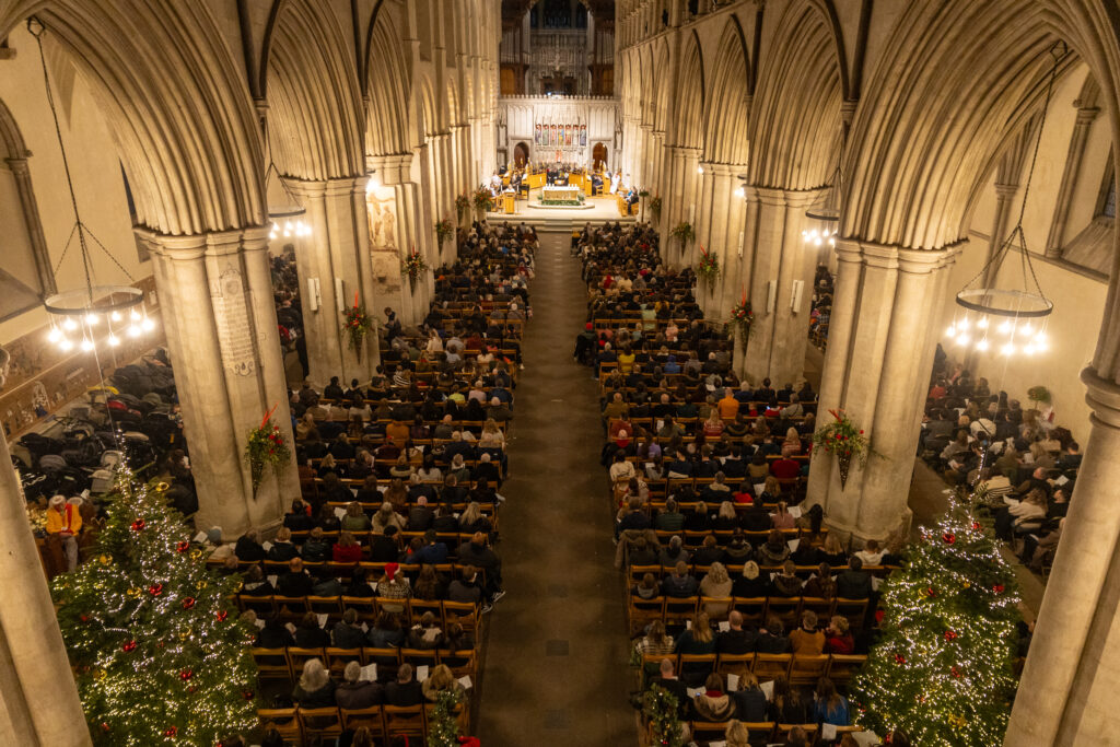 Carols on the Hour at St Albans Cathedral. Photo: Toby Shepheard.