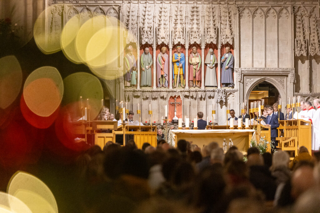 Carols on the Hour at St Albans Cathedral. Photo: Toby Shepheard.