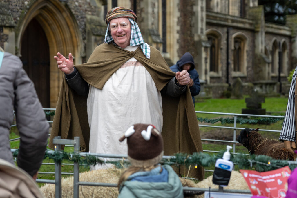 St Albans Cathedral's Live Nativity. Photo: Toby Shepheard.