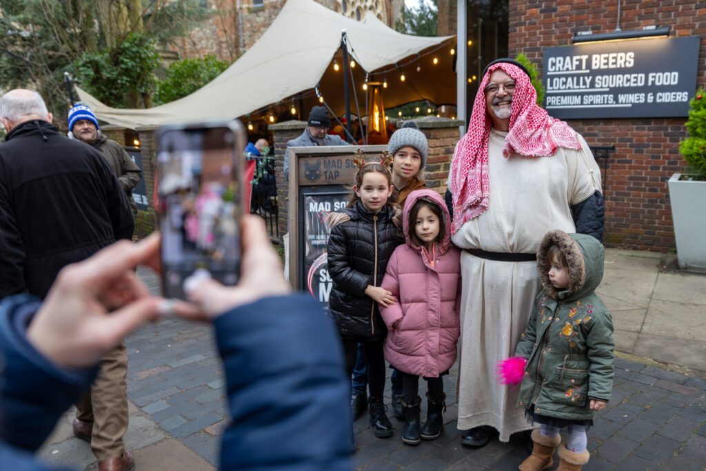 St Albans Cathedral's Live Nativity. Photo: Toby Shepheard.
