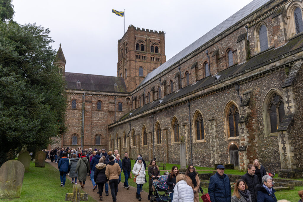 St Albans Cathedral's Live Nativity. Photo: Toby Shepheard.