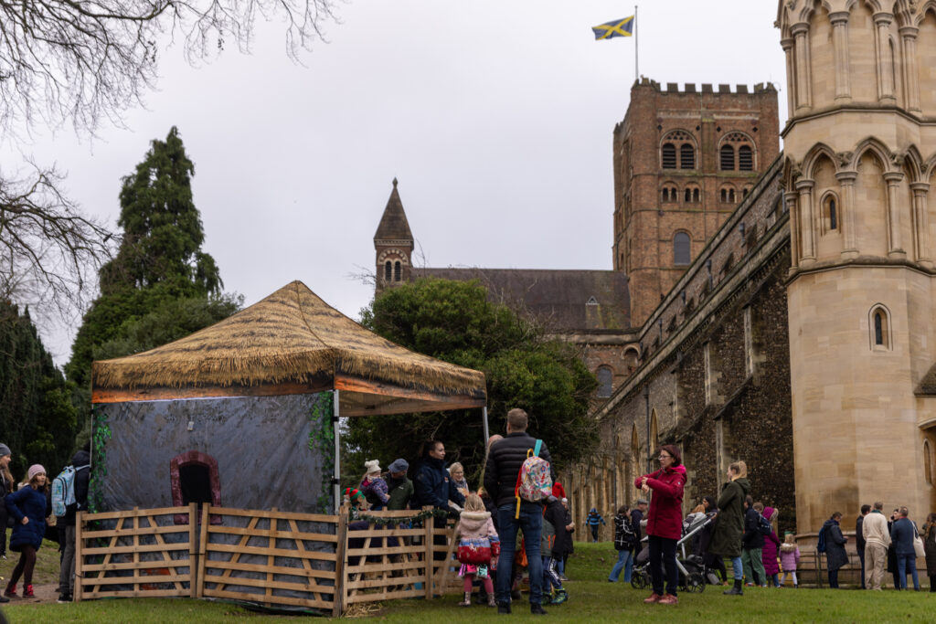 St Albans Cathedral's Live Nativity. Photo: Toby Shepheard.