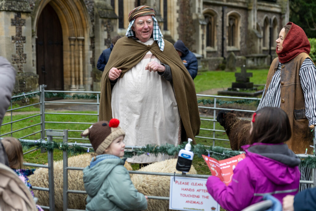 St Albans Cathedral's Live Nativity. Photo: Toby Shepheard.
