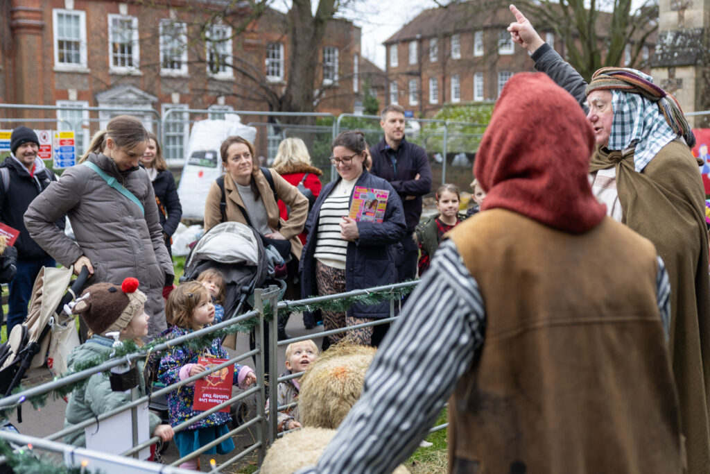 St Albans Cathedral's Live Nativity. Photo: Toby Shepheard.