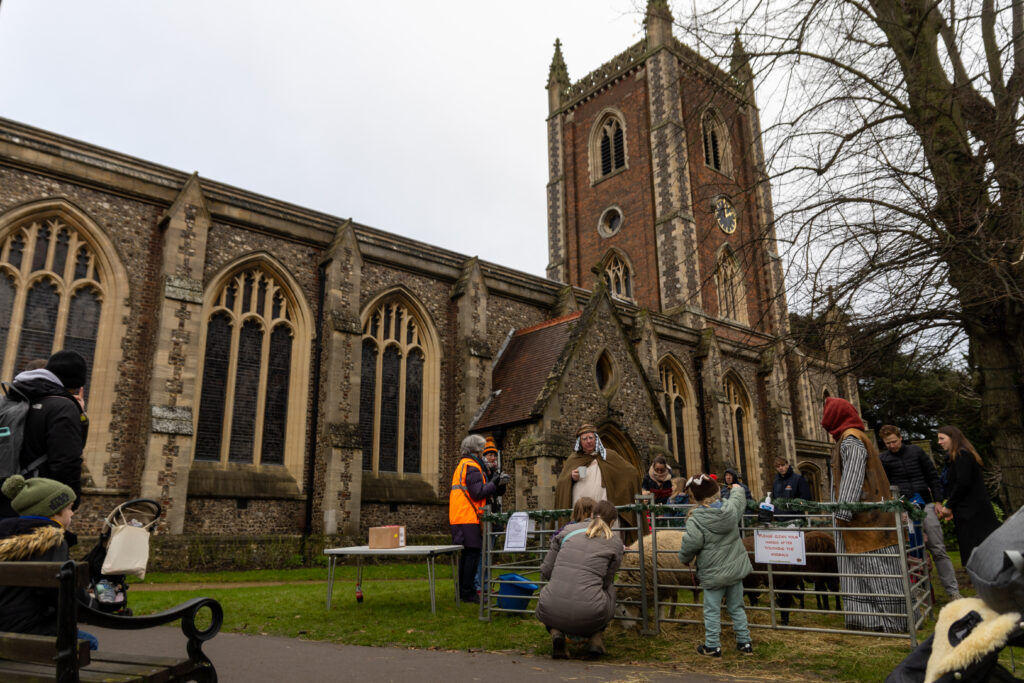 St Albans Cathedral's Live Nativity. Photo: Toby Shepheard.