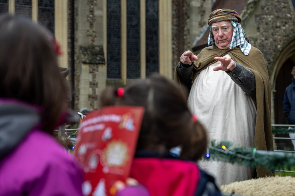 St Albans Cathedral's Live Nativity. Photo: Toby Shepheard.
