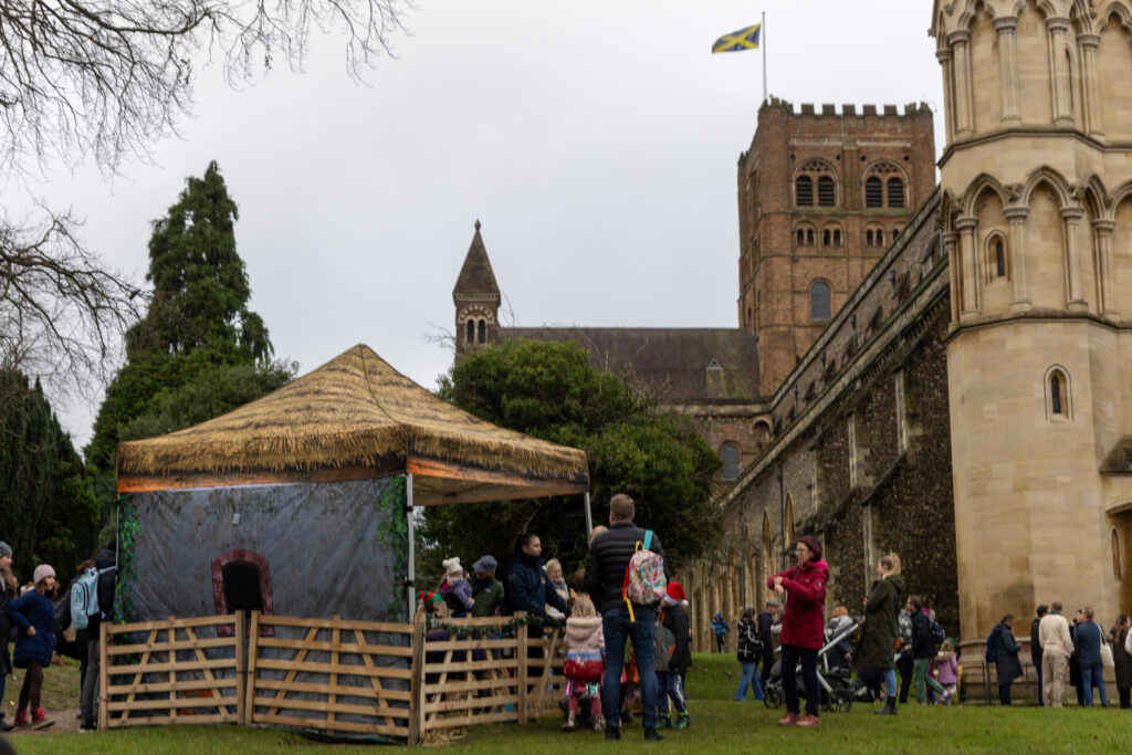 St Albans Cathedral's Live Nativity. Photo: Toby Shepheard.