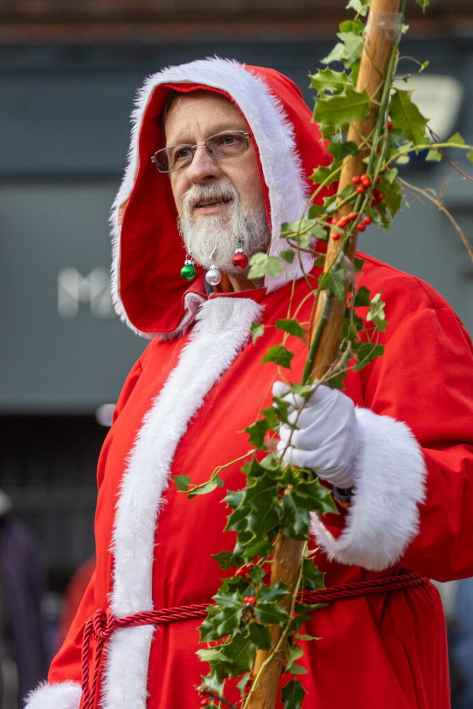 St Albans Mummers performing at the Clock Tower on Boxing Day. Photo: Toby Shepheard
