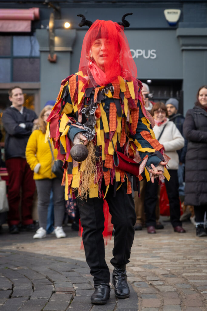 St Albans Mummers performing at the Clock Tower on Boxing Day. Photo: Toby Shepheard