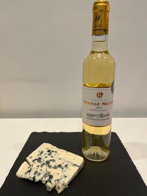 Roquefort and Monbazillac.