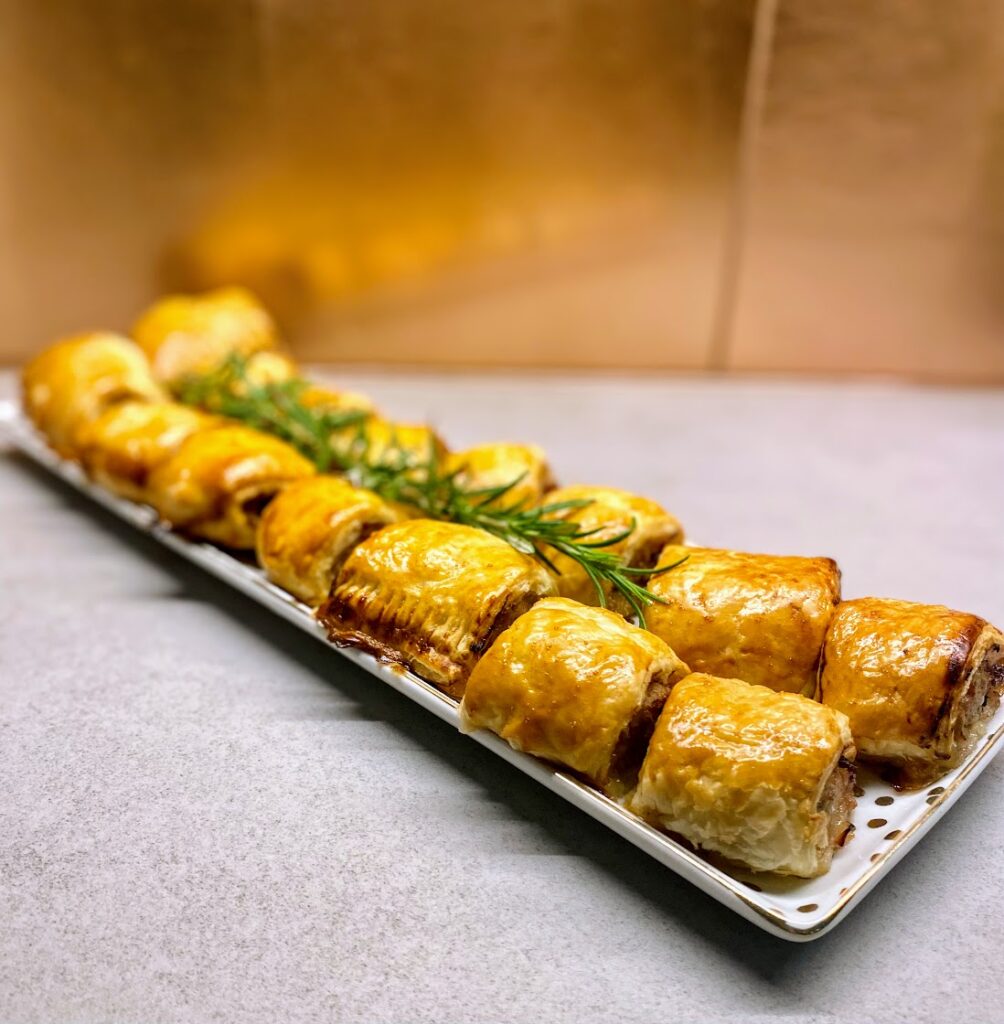 Turkey and cranberry sausage rolls