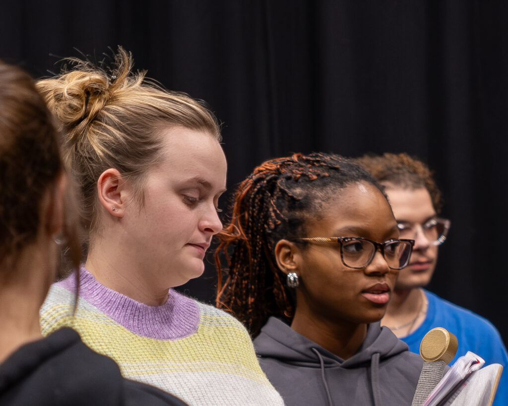 Rehearsals for She Kills Monsters at the Abbey Theatre.