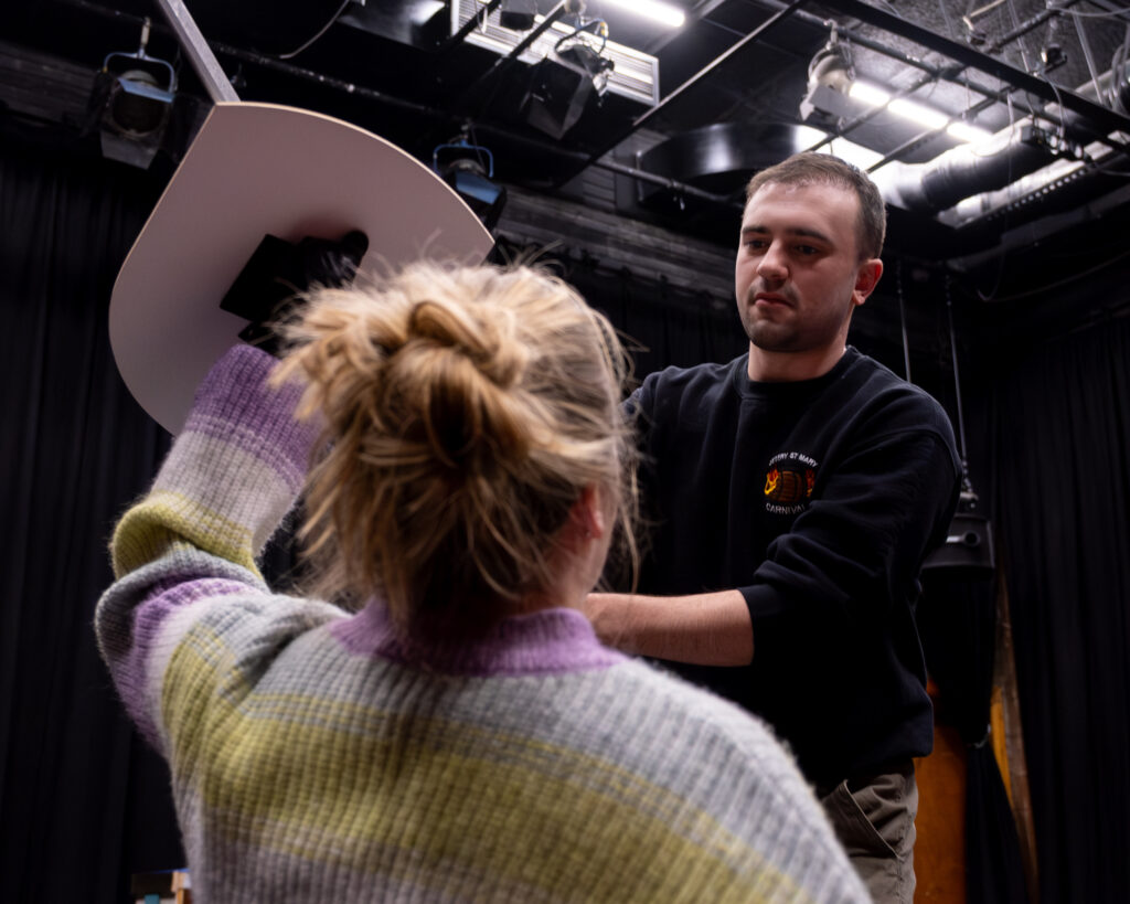 Rehearsals for She Kills Monsters at the Abbey Theatre.