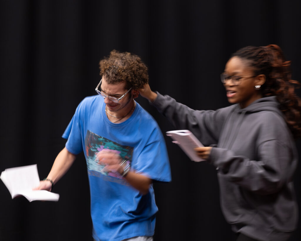 Rehearsals for She Kills Monsters at the Abbey Theatre.