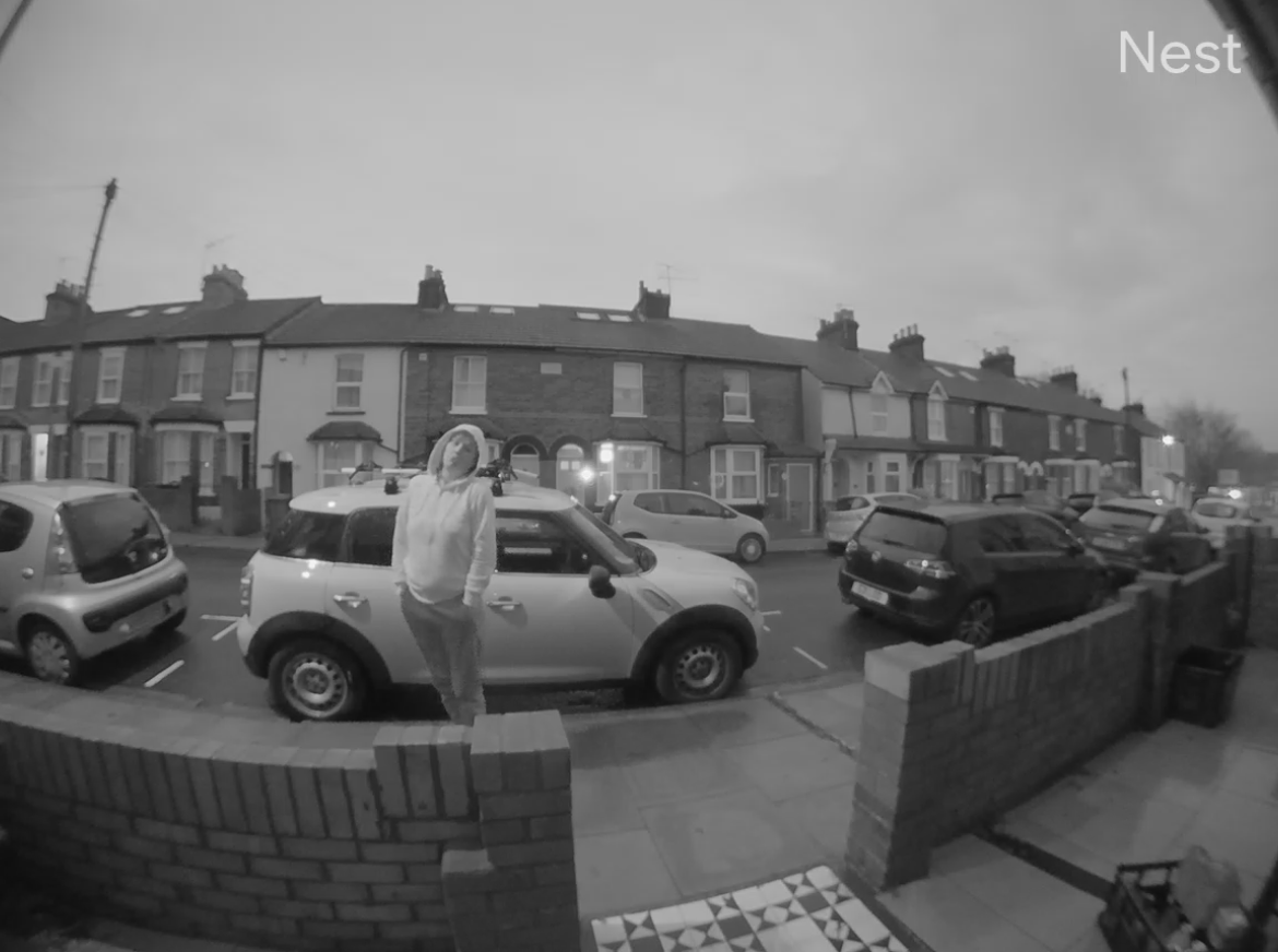 Video footage of suspected milk thieves in Cavendish Road, Fleetville.