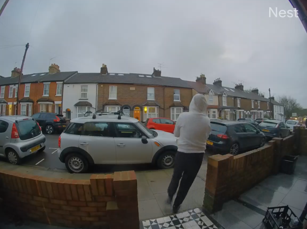 Video footage of suspected milk thieves in Cavendish Road, Fleetville.