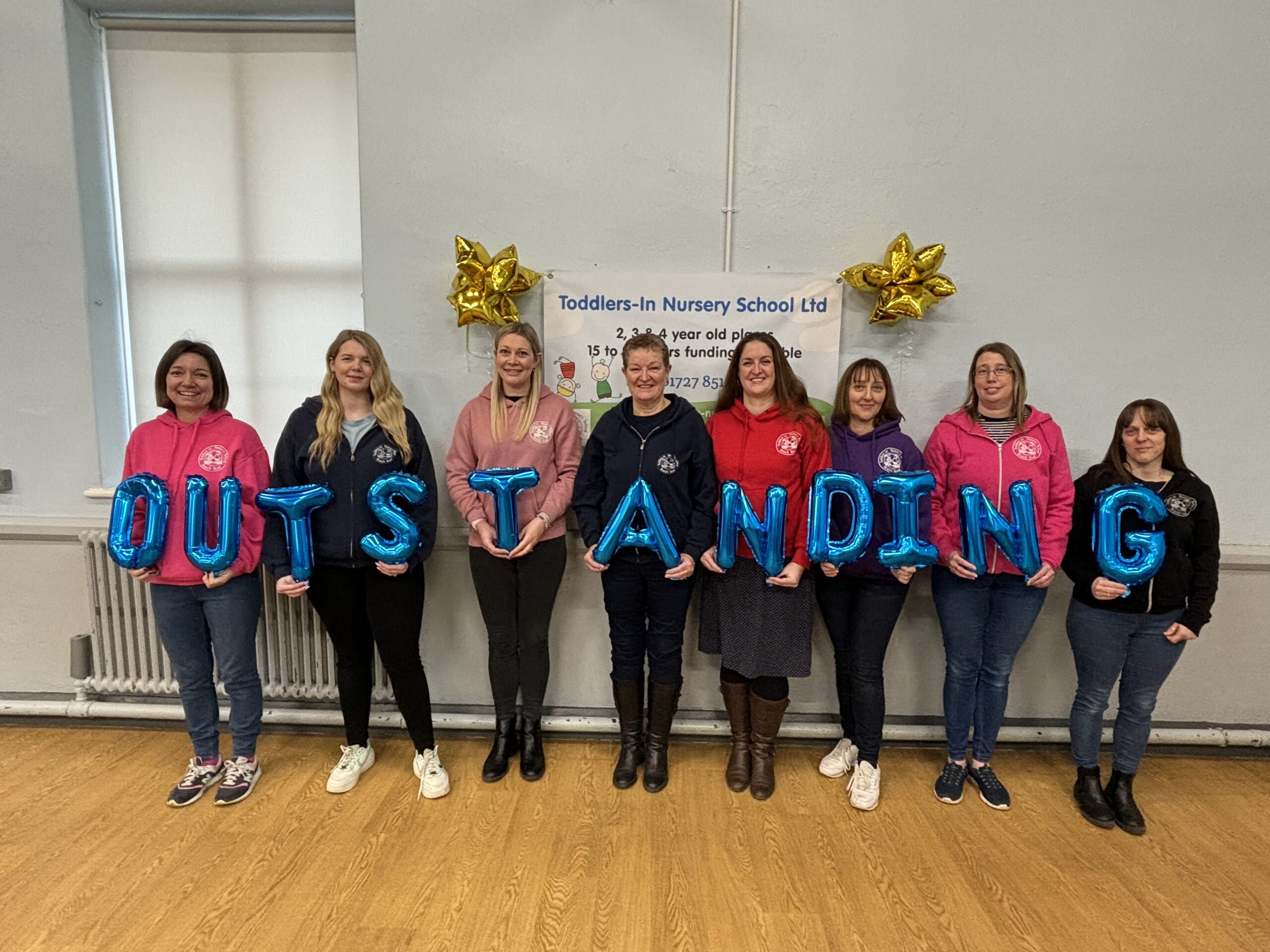 The team at Toddlers-In Nursery School, which has been rated 'Outstanding' by Ofsted.