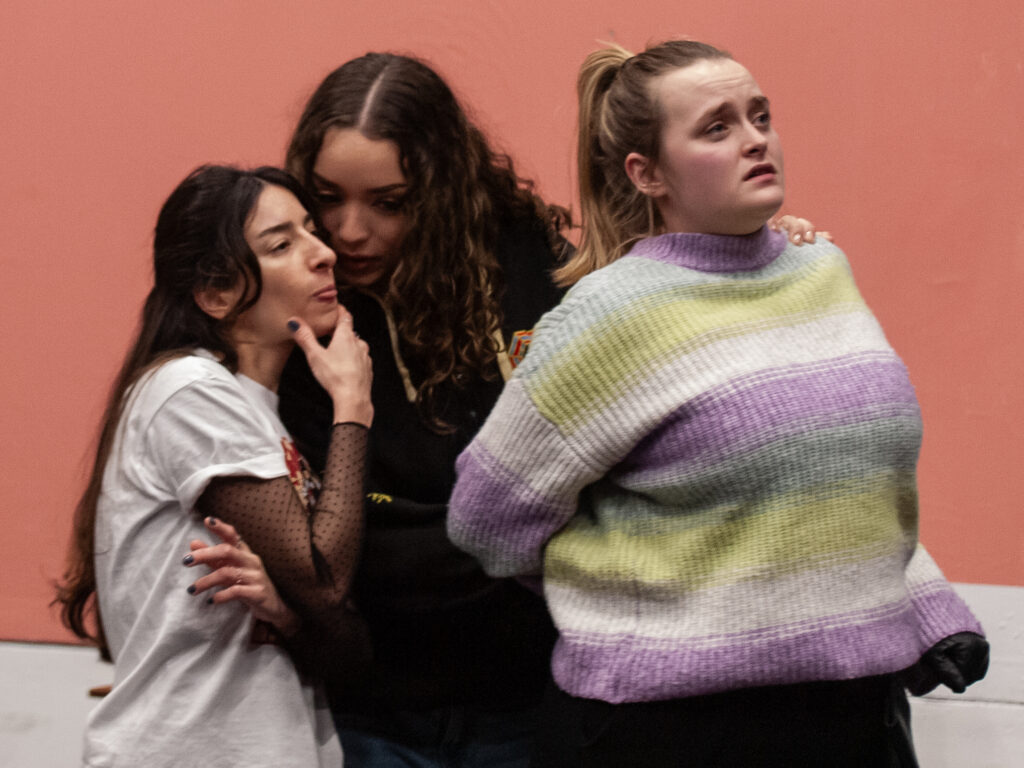Rehearsals for She Kills Monsters at the Abbey Theatre.