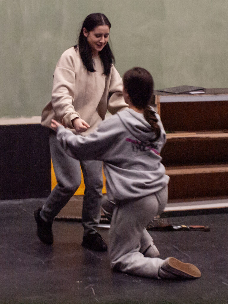 Rehearsals for She Kills Monsters at the Abbey Theatre.
