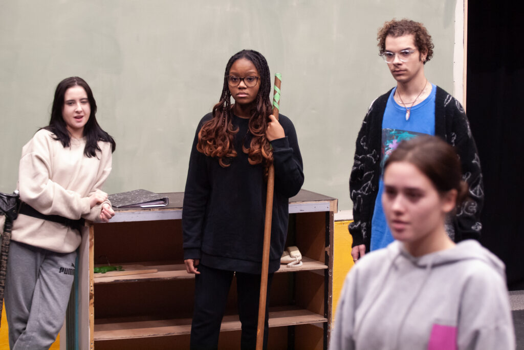 Rehearsals for She Kills Monsters at the Abbey Theatre.
