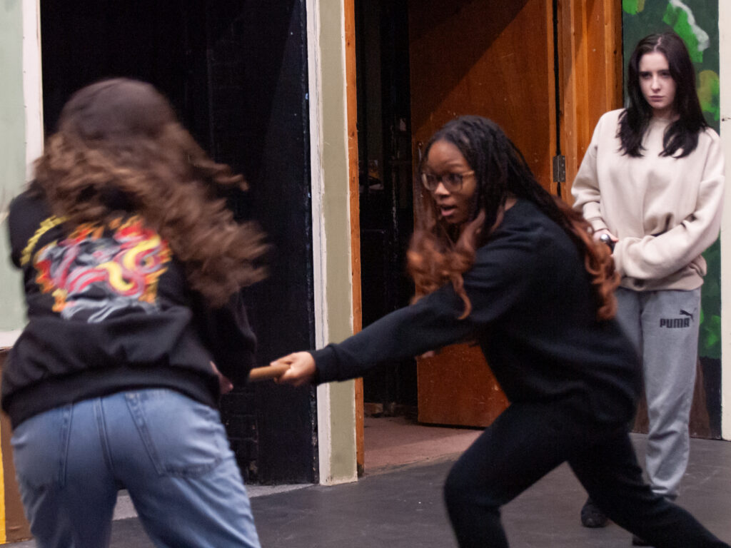 Rehearsals for She Kills Monsters at the Abbey Theatre.