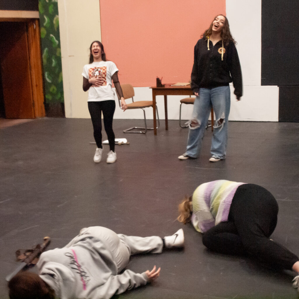 Rehearsals for She Kills Monsters at the Abbey Theatre.