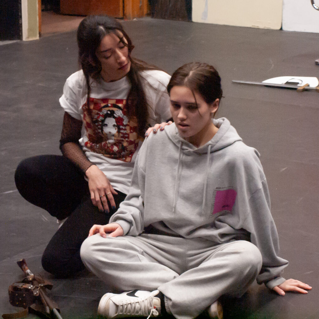 Rehearsals for She Kills Monsters at the Abbey Theatre.