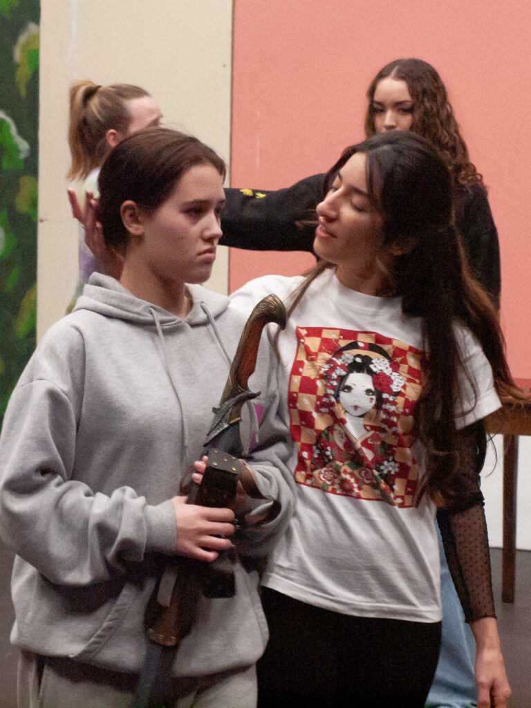 Rehearsals for She Kills Monsters at the Abbey Theatre.