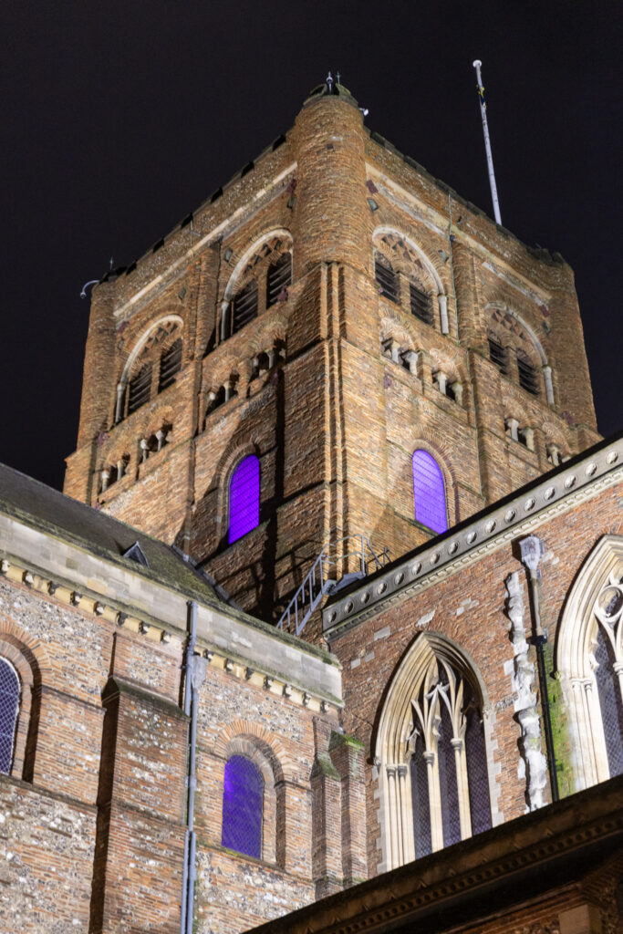Peace Doves installation by Peter Walker Sculptor at St Albans Cathedral. Photo: Toby Shepheard