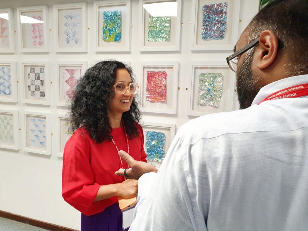 Rana Begum visited Bernards Heath Junior School as part of their annual Arts Week.