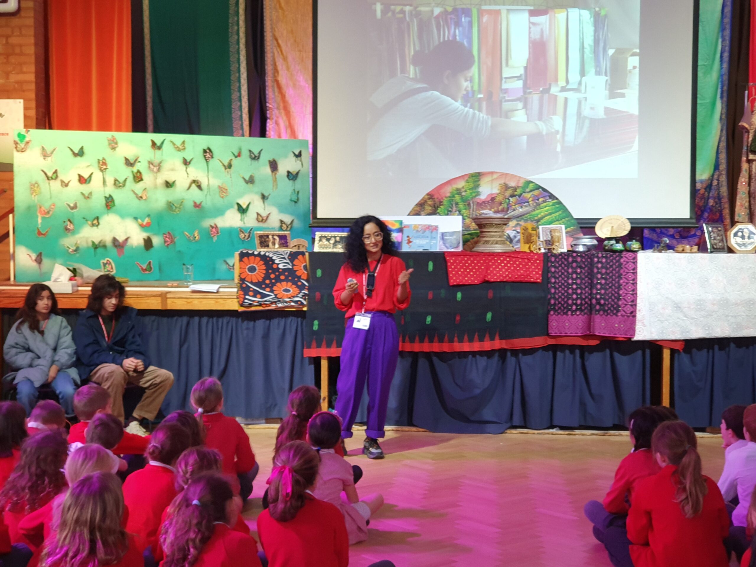 Rana Begum visited Bernards Heath Junior School as part of their annual Arts Week.