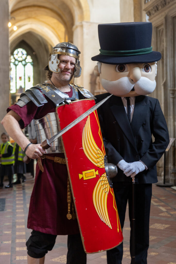 The launch of the St Albans edition of Monopoly at the Cathedral. Photo: Toby Shepheard