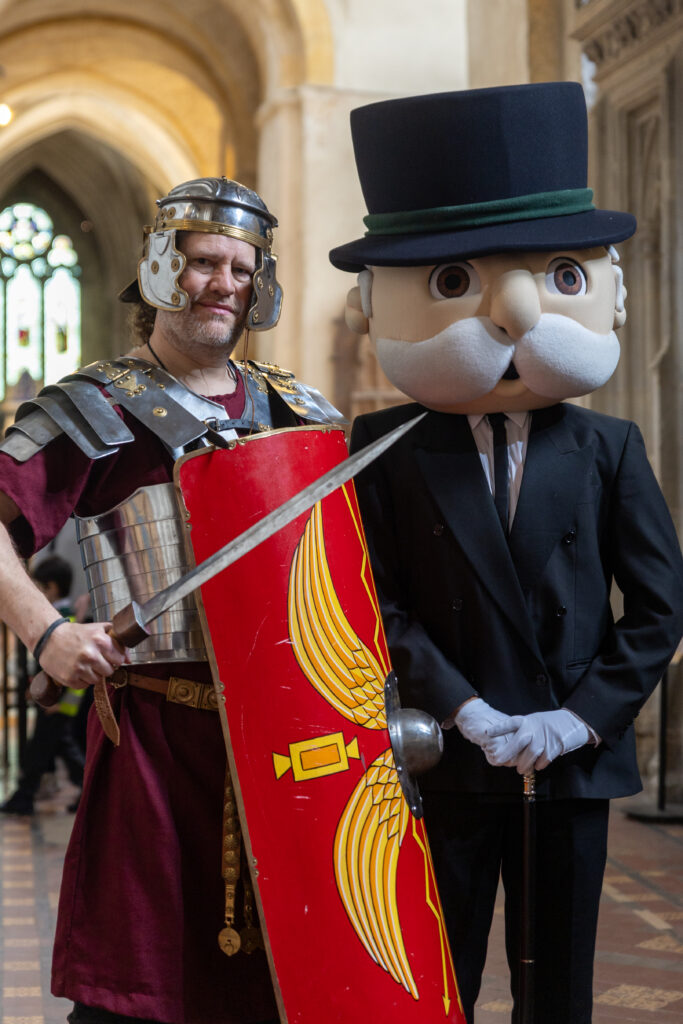 The launch of the St Albans edition of Monopoly at the Cathedral. Photo: Toby Shepheard