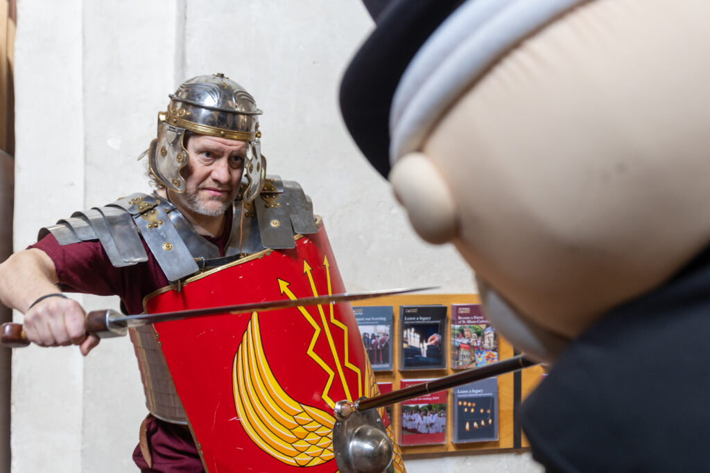 The launch of the St Albans edition of Monopoly at the Cathedral. Photo: Toby Shepheard